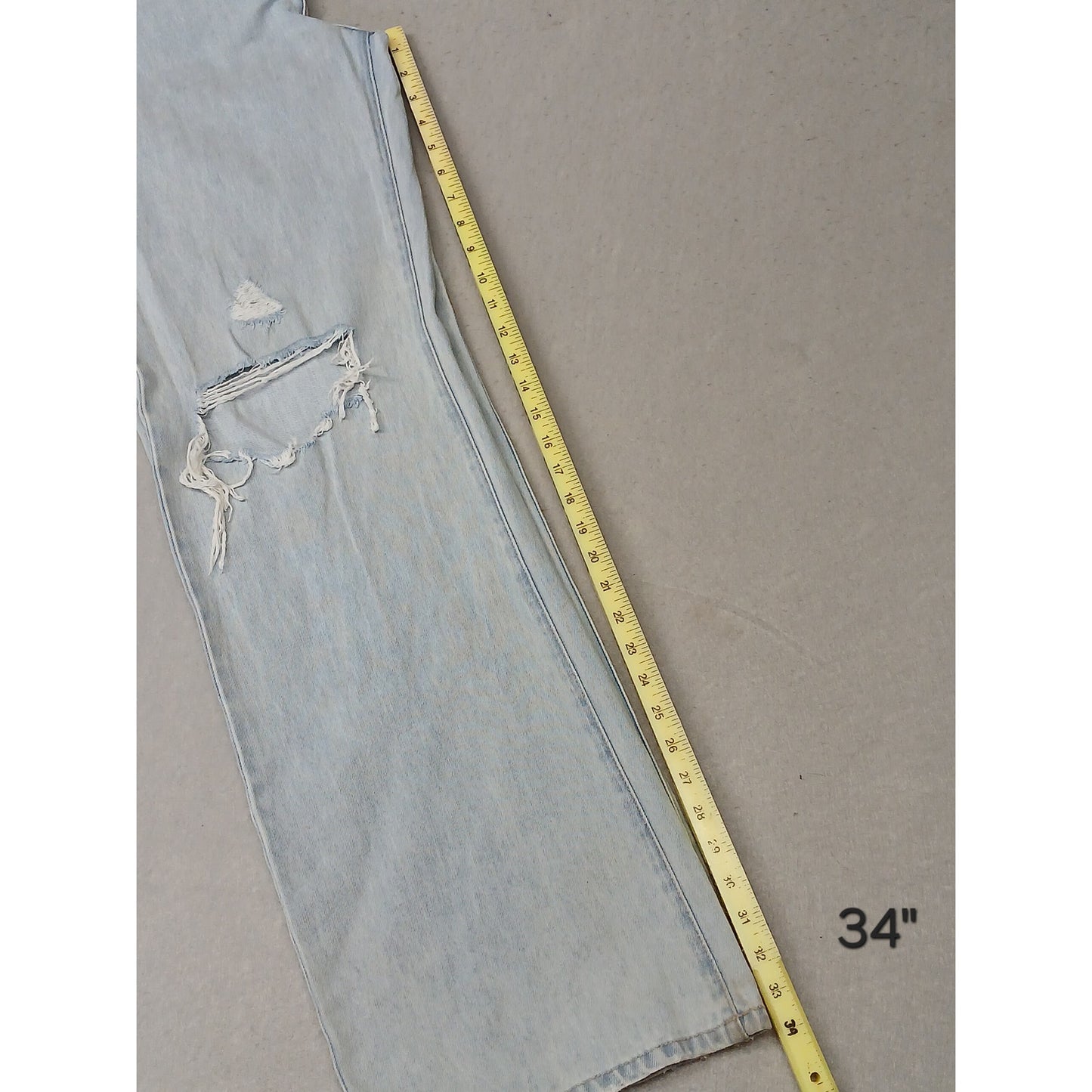 KanCan (13/30) Vintage Mid Rise Wide Leg Light Denim Jeans