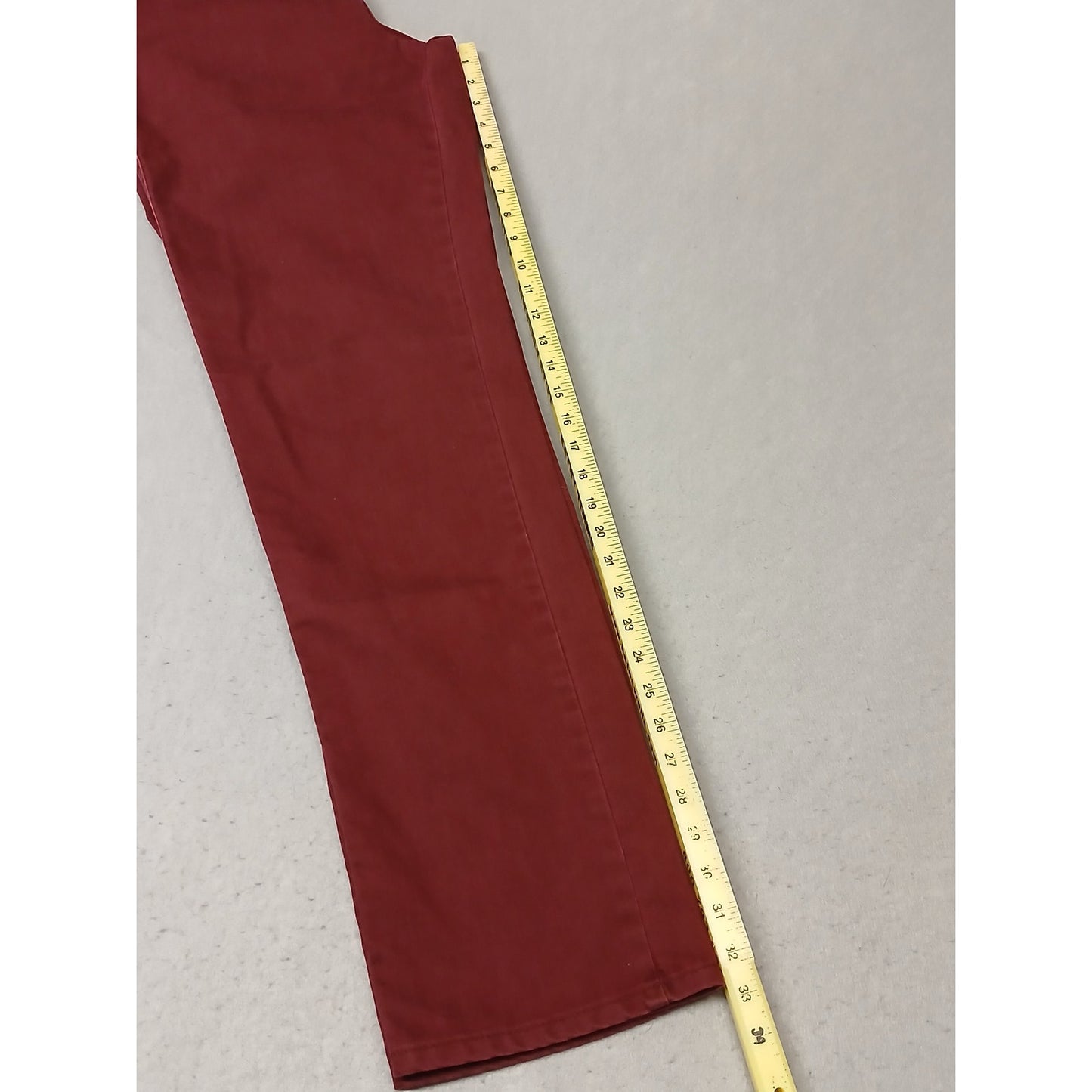Lee (10L) Vintage Burgundy High Rise Tapered Leg Denim Jeans