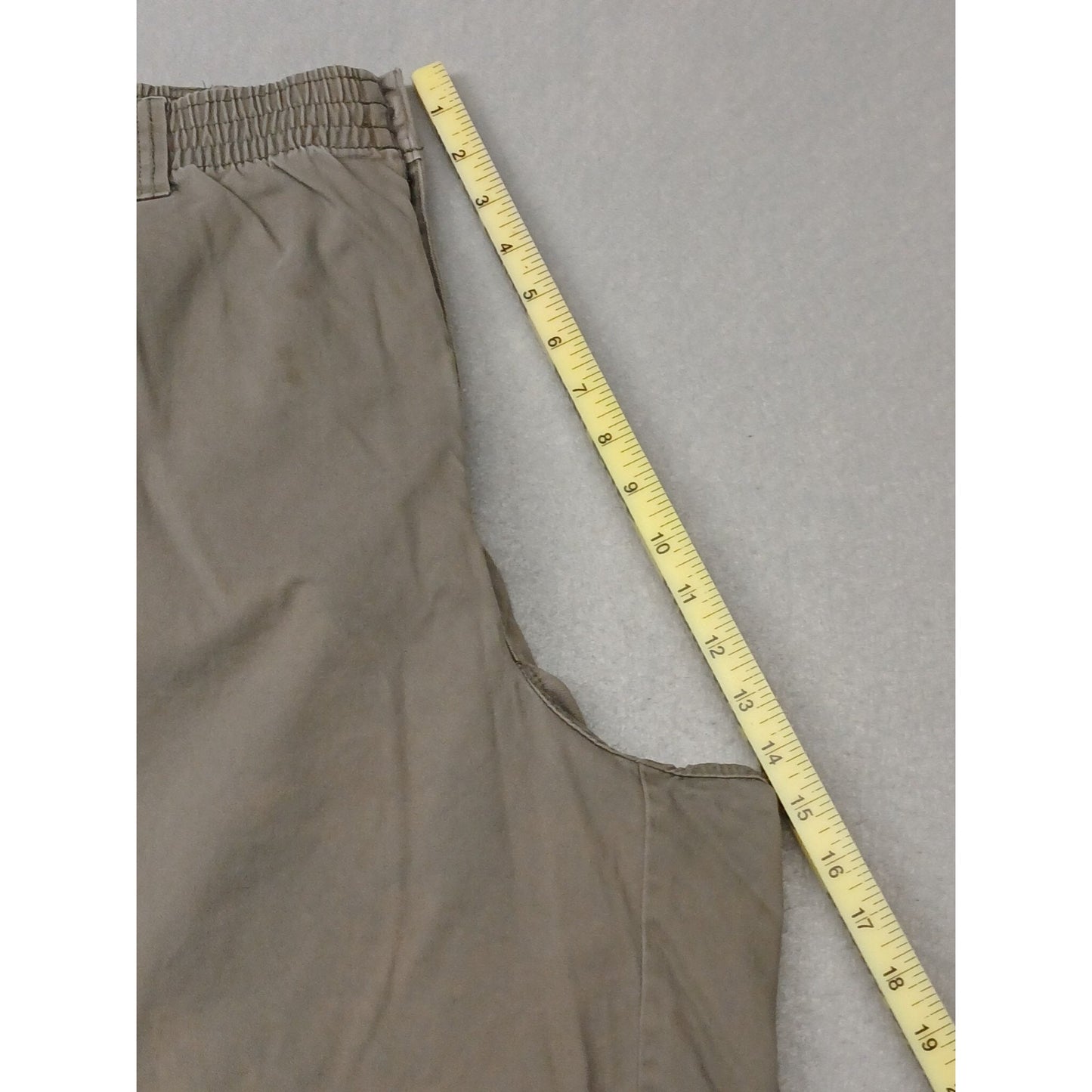 Harbor Bay (2XL) Men's Stretch Gray Khaki Chino Shorts