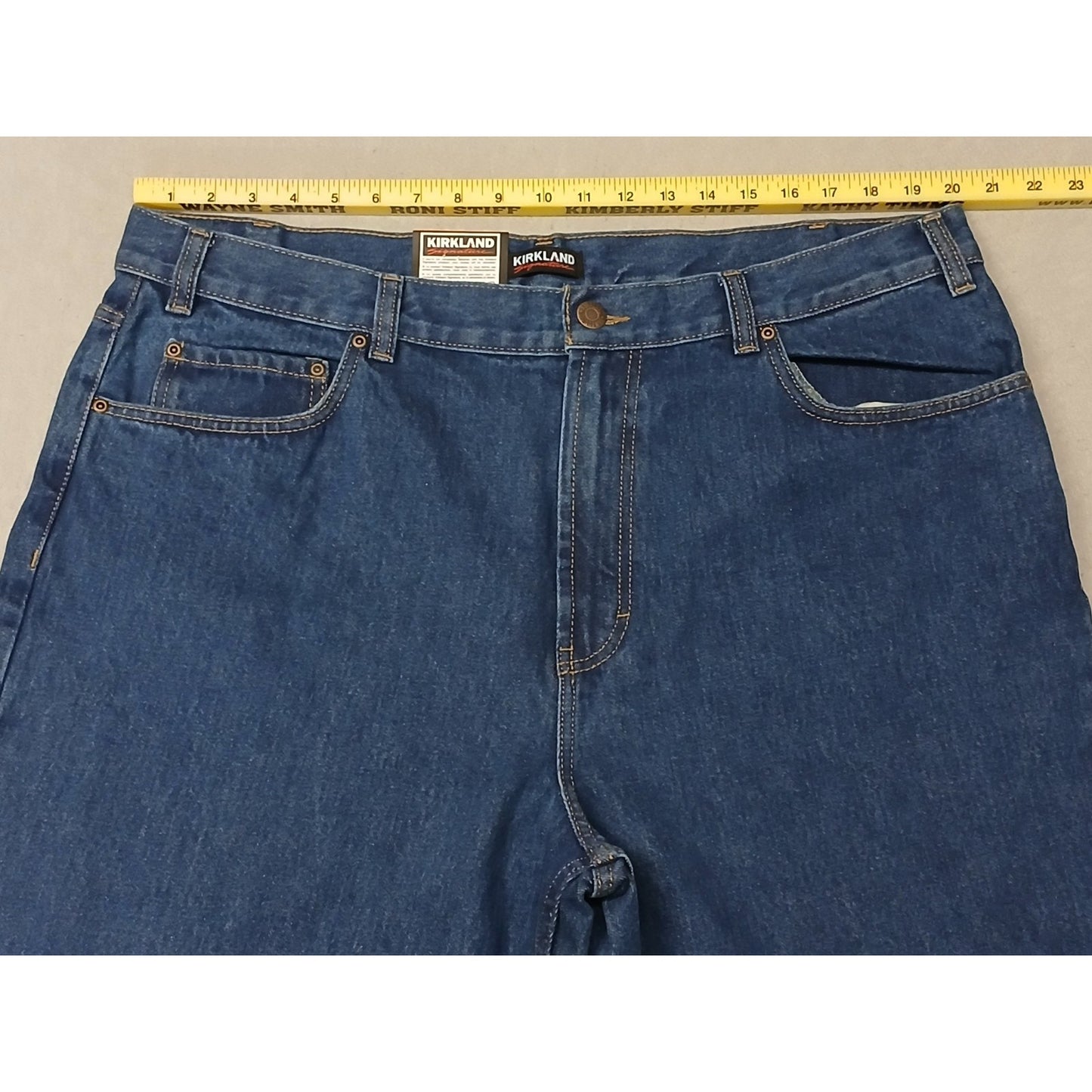 Kirkland (42x30) Men's Straight Leg Blue Denim Jeans