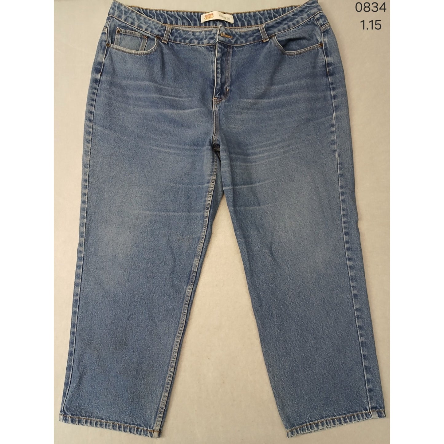 Route 66 (24S) Women's Relaxed Straight Fit Blue Denim Jeans