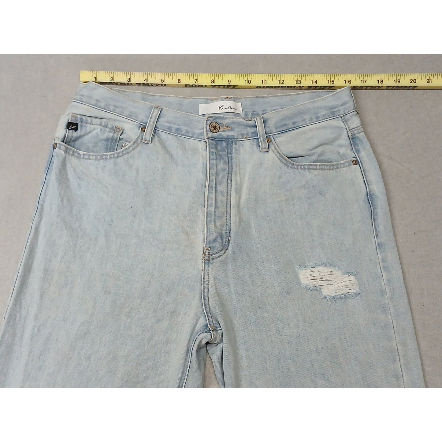 KanCan (13/30) Vintage Mid Rise Wide Leg Light Denim Jeans