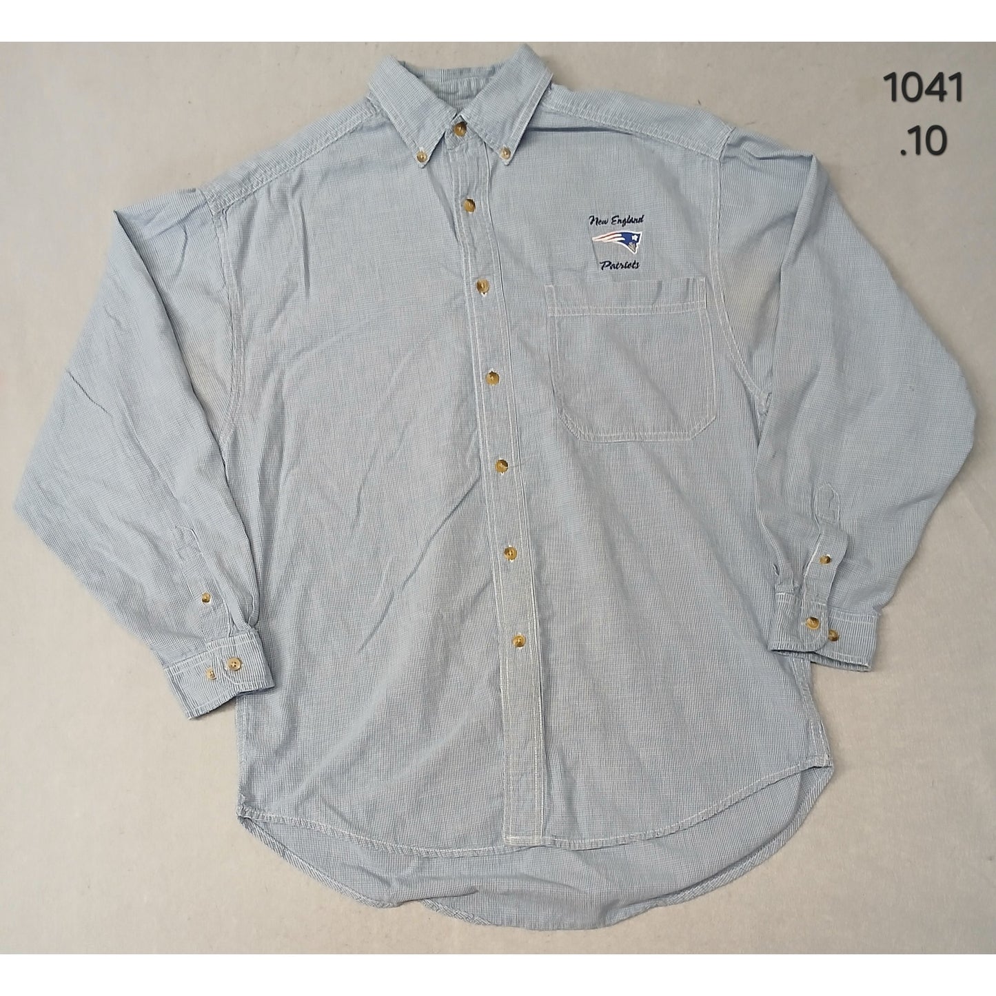 Lee Sport (Medium) Vintage Plaid NFL Patriots Dress Shirt