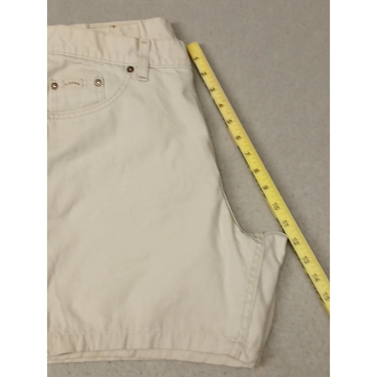 Ryders by Lee (16L) Vintage High Rise Cream Denim Shorts