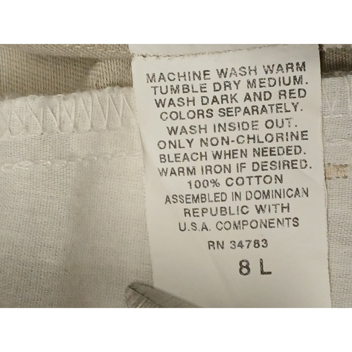 Lee Casuals (8L) Vintage Tapered Leg Beige High Waist Pants