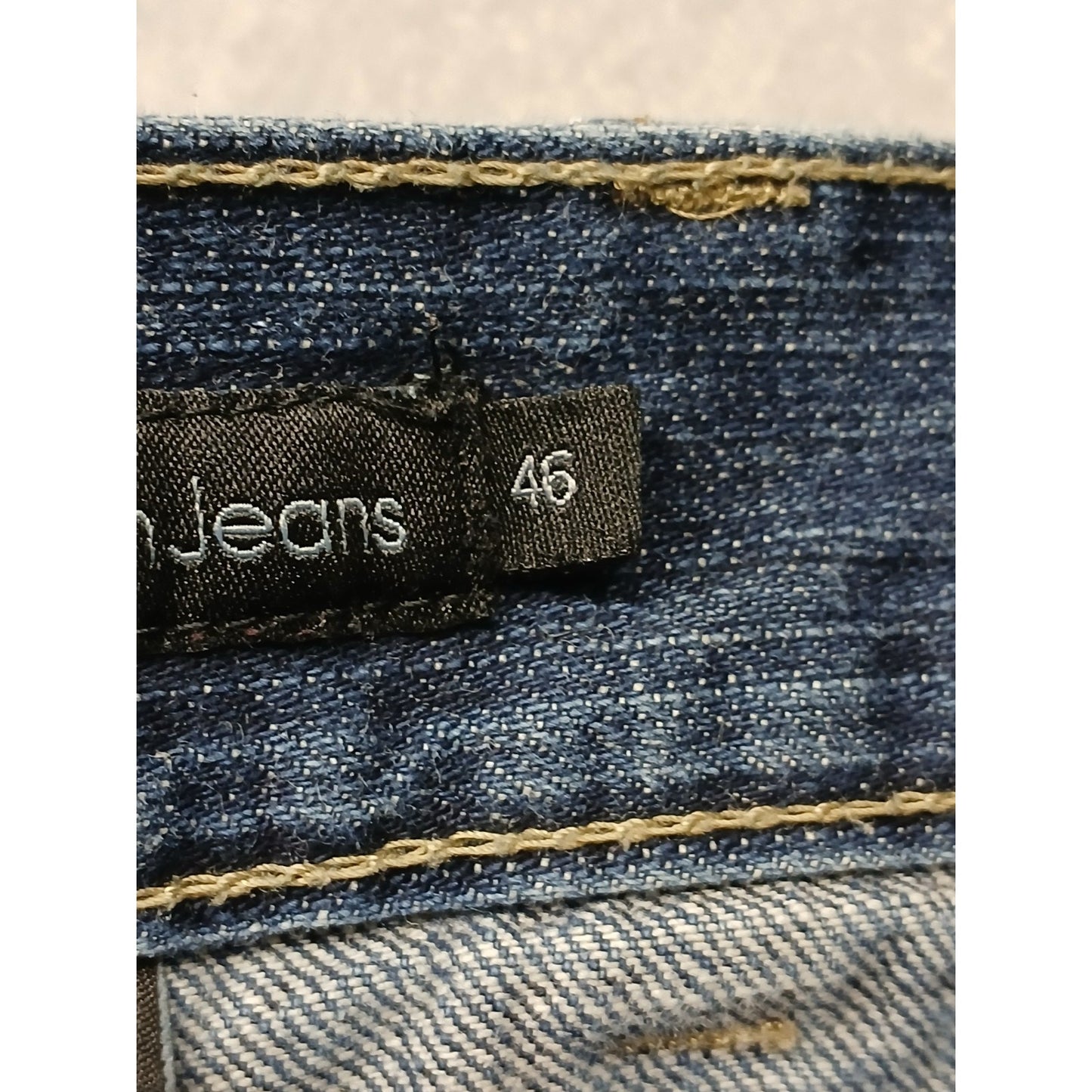 Calvin Kline (46x30) Men's Loose Fit Blue Denim Jeans