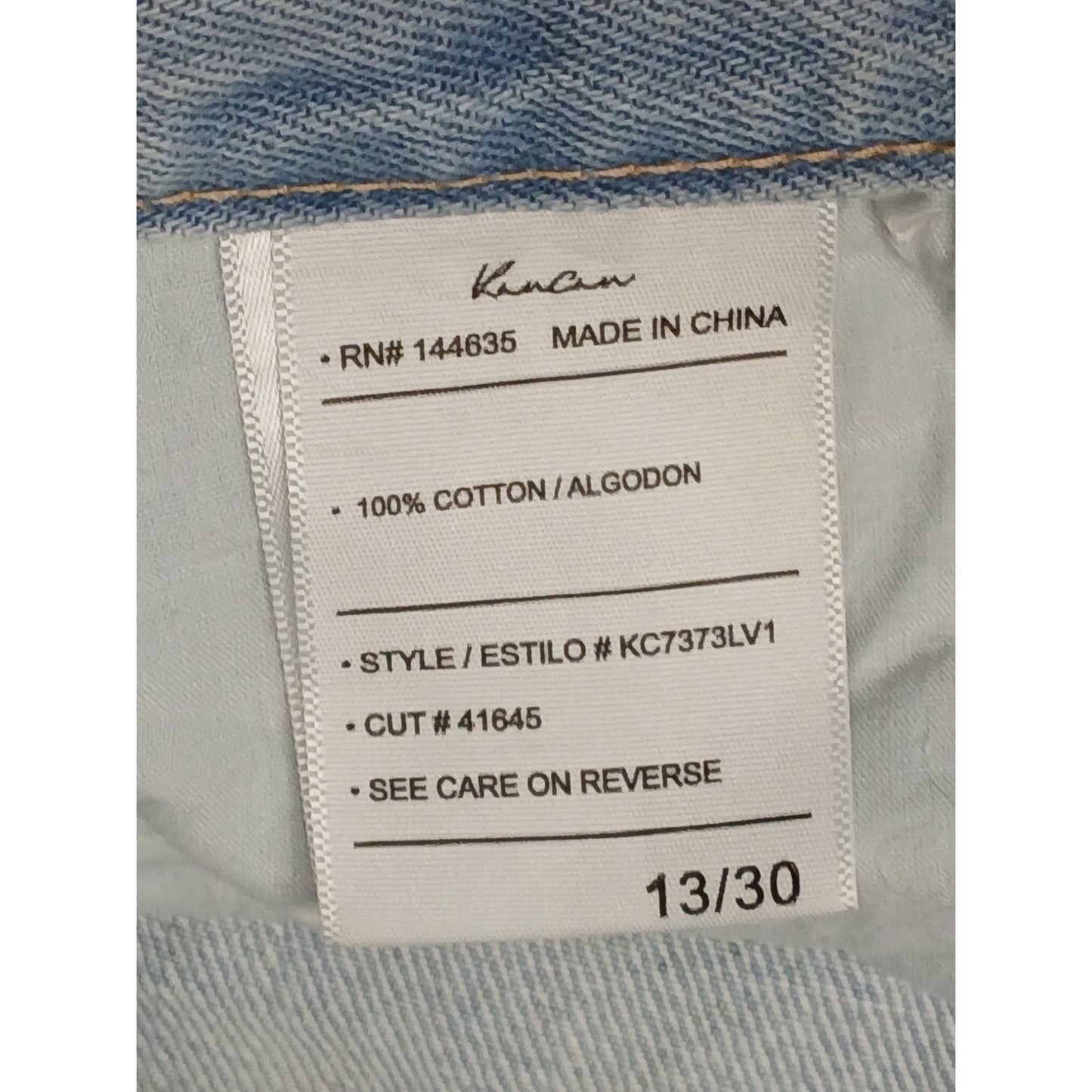 KanCan (13/30) Vintage Mid Rise Wide Leg Light Denim Jeans