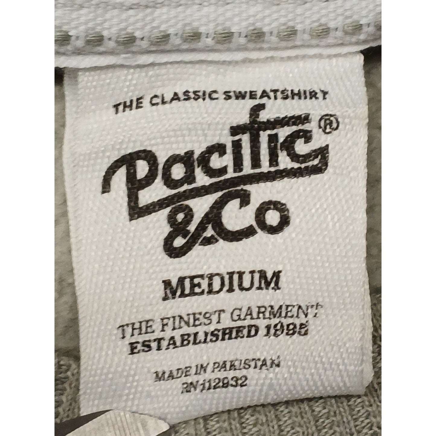 Pacific & Co. (Medium) Unisex Sage Gray Crew Neck Soft Sweatshirt