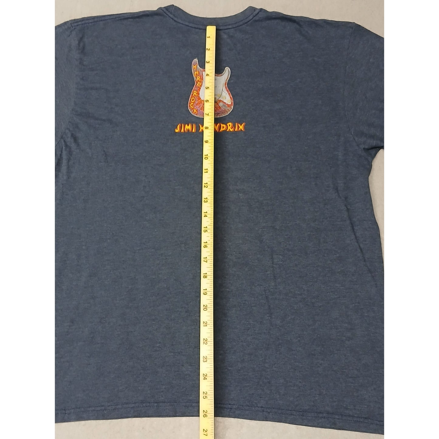 Hard Rock Cafe (24x22") Gray Jimmy Hendrix Houston Tee Shirt
