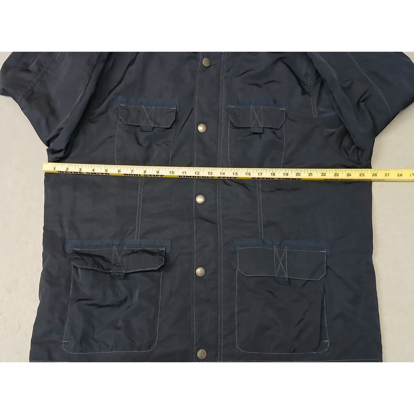 Tommy Bahama (XL) Men's Navy Blue Military Jacket