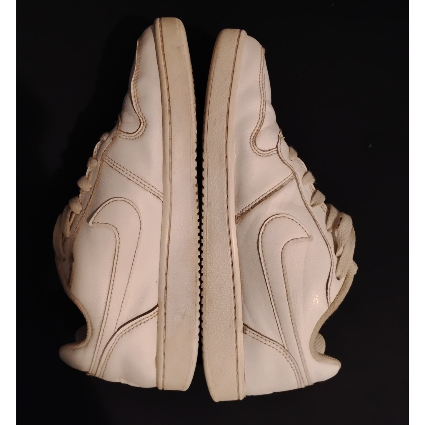 Nike Ebernon (8) AQ1779-100 White Leather Low Cut Sneakers