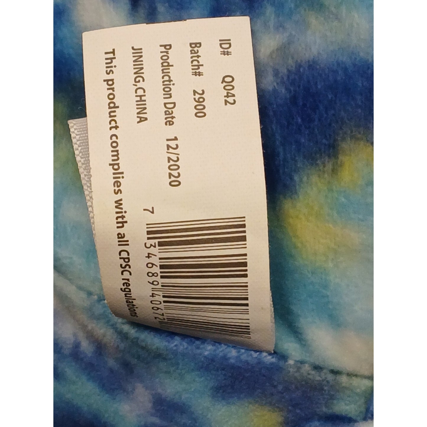 Squishmallow 20" Blue Tie Dye Luther The Shark Plush