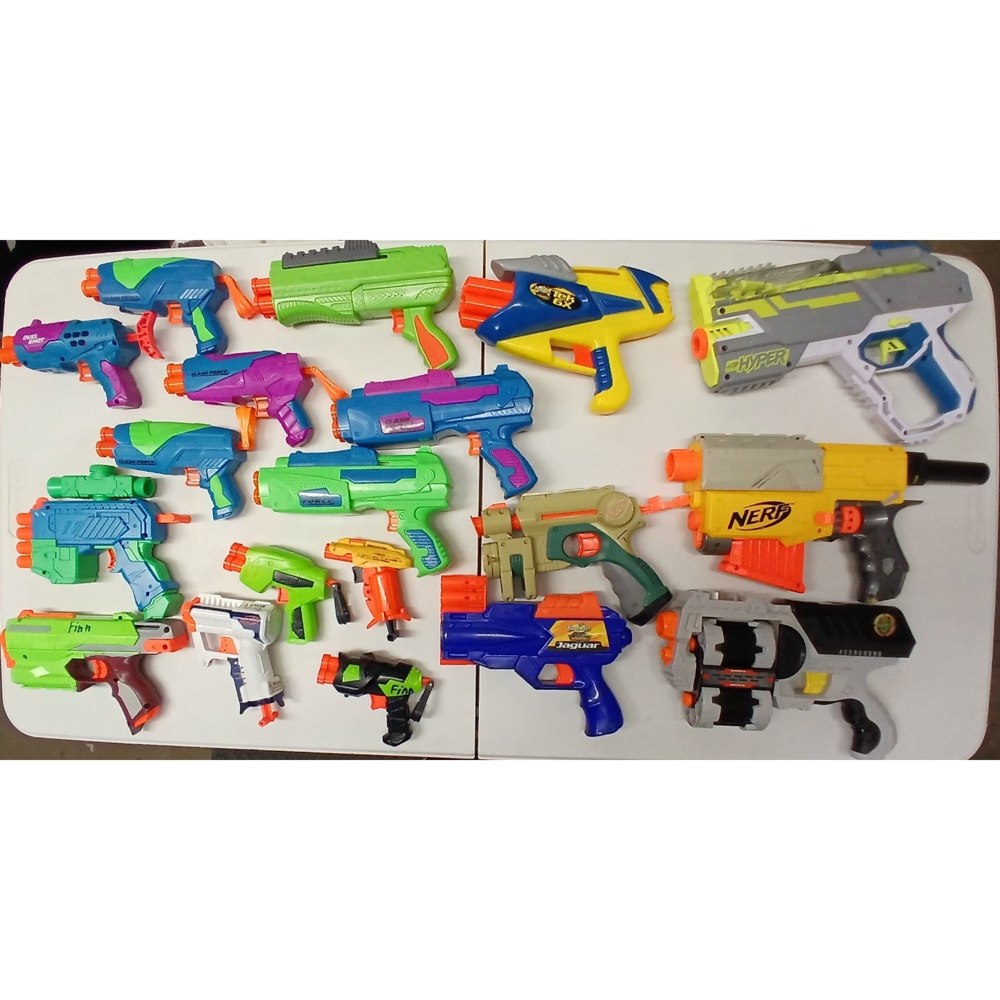 NERF (Various) Toy Play Guns With Foam Bullets
