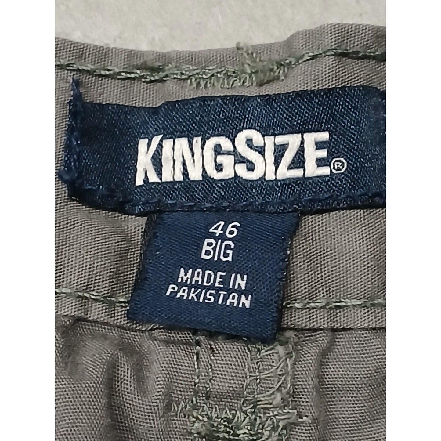 King Size (46) Men's Gray Cargo Style Relaxed Shorts