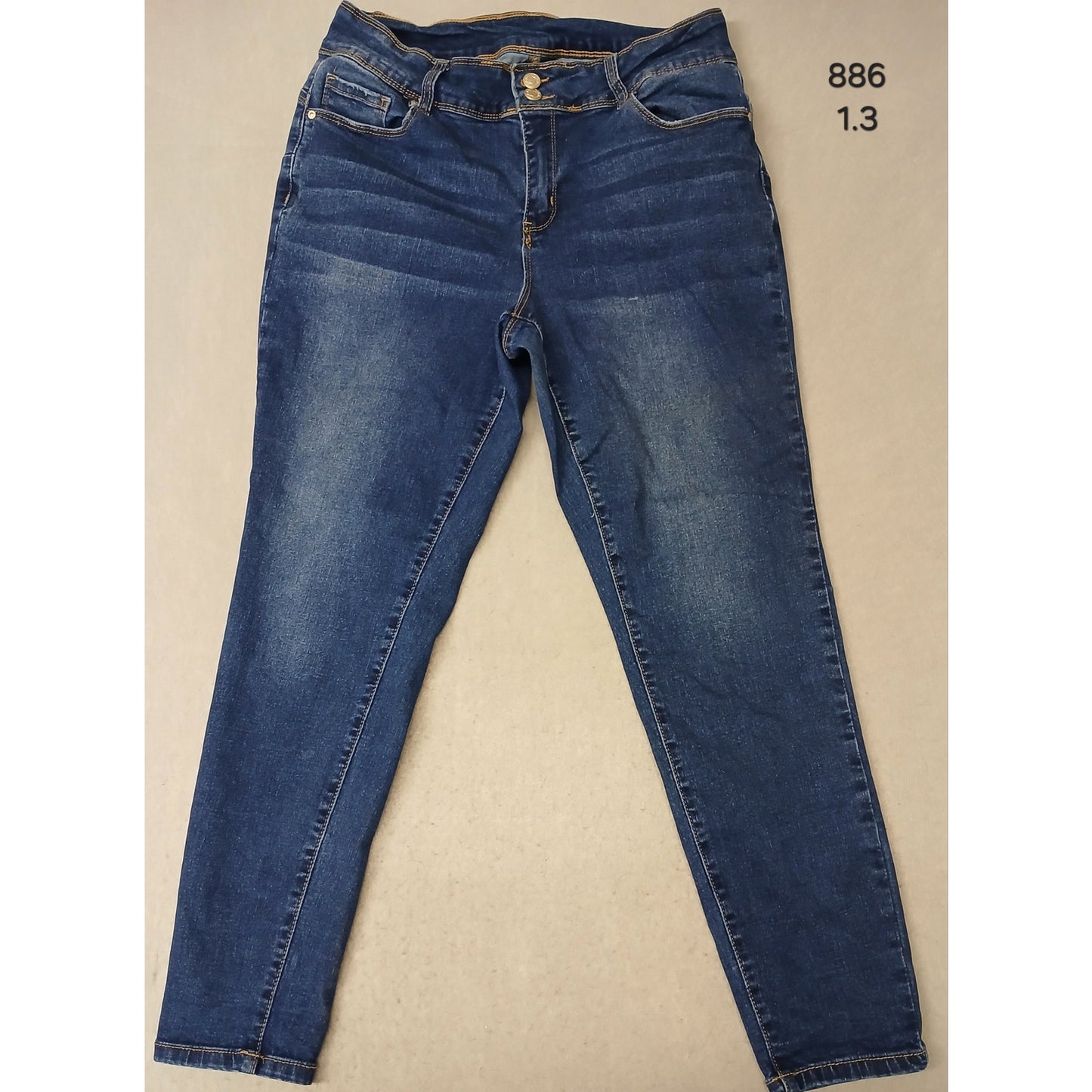 Honey & Bristle (16W) Womens Skinny Stretch Blue Denim Jeans