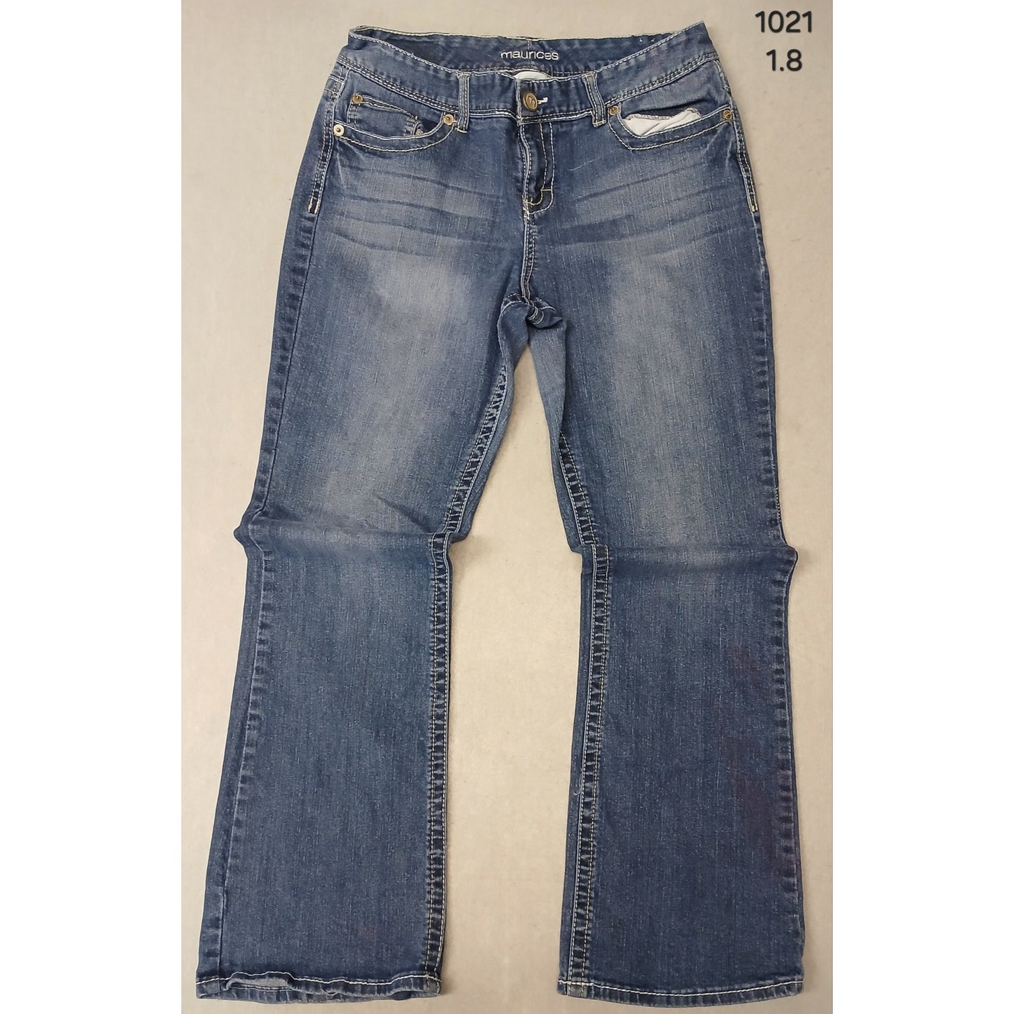 Maurices (11/12 Reg) Straight Leg Boot Cut Blue Denim Jeans