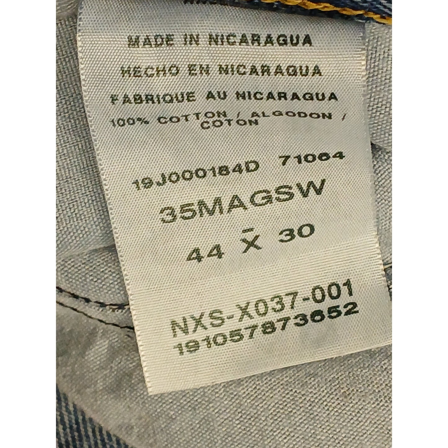 Magellan (44x30) Men's Straight Leg Blue Denim Jeans