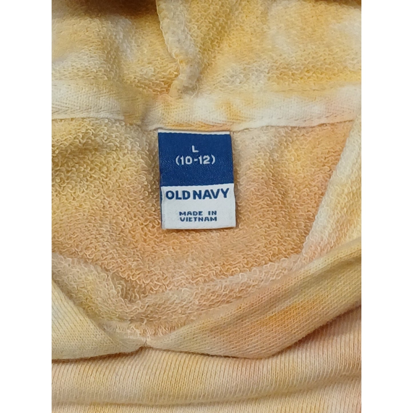 Old Navy (Large) Mutlicolor Tie Dye Crop Hoodie Pullover