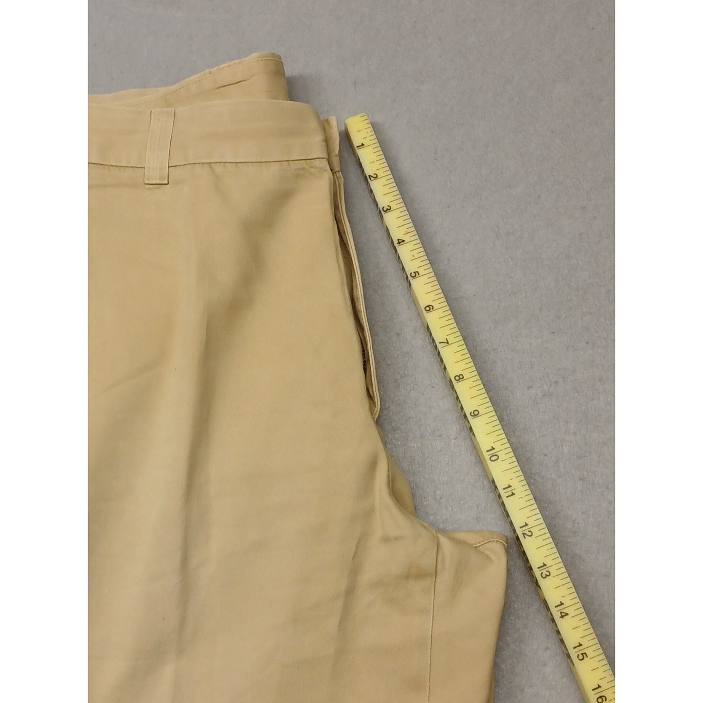Roundtree & Yorke (38x34) Mens Gold Straight Fit Khaki Pants