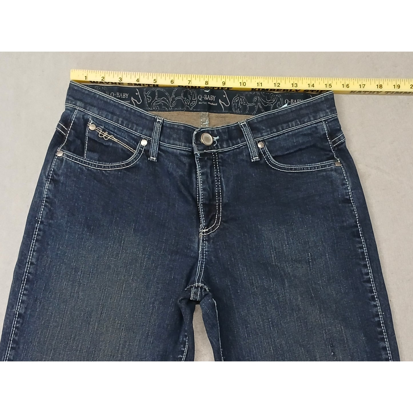 Wrangler Q-Baby (9/10x34) Mid Rise Boot Cut Riding Jeans