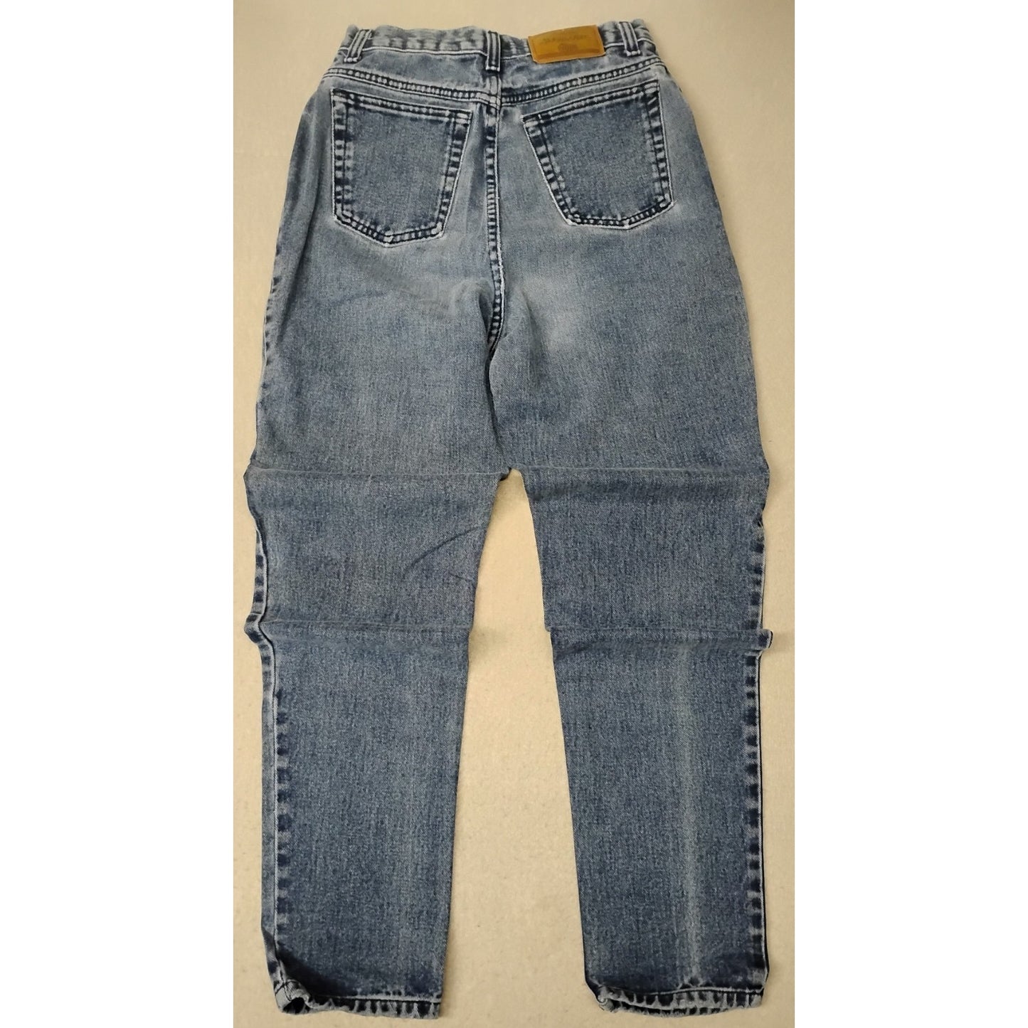 Saint Johns Bay (8) Womens Vintage Straight Blue Denim Jeans
