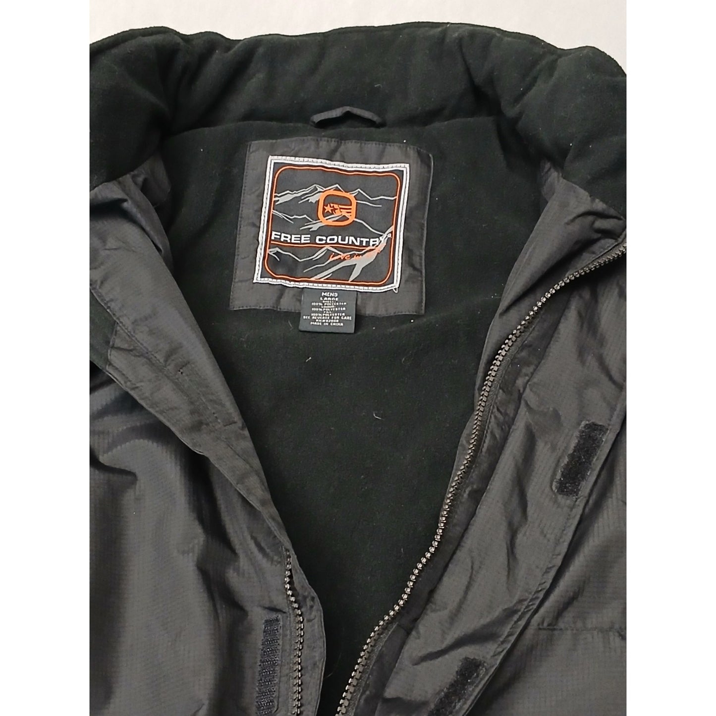 Free Country (Large) Men's Black Windbreaker Insulated Jacket