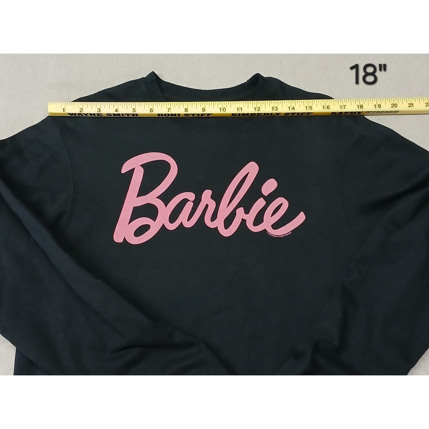Mattel (No Size) Women's Black Crew Neck Pullover Sweatshirt