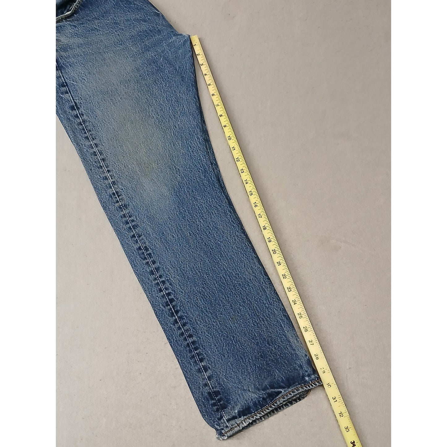 Levi's 501 (38x32) Original Fit Straight Blue Denim Jeans