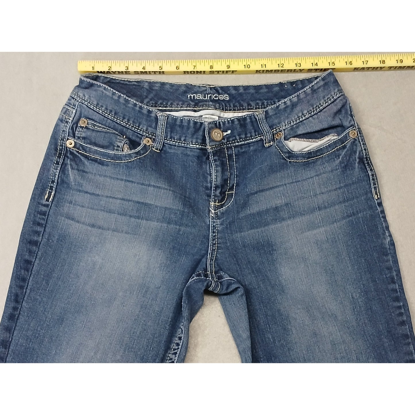 Maurices (11/12 Reg) Straight Leg Boot Cut Blue Denim Jeans