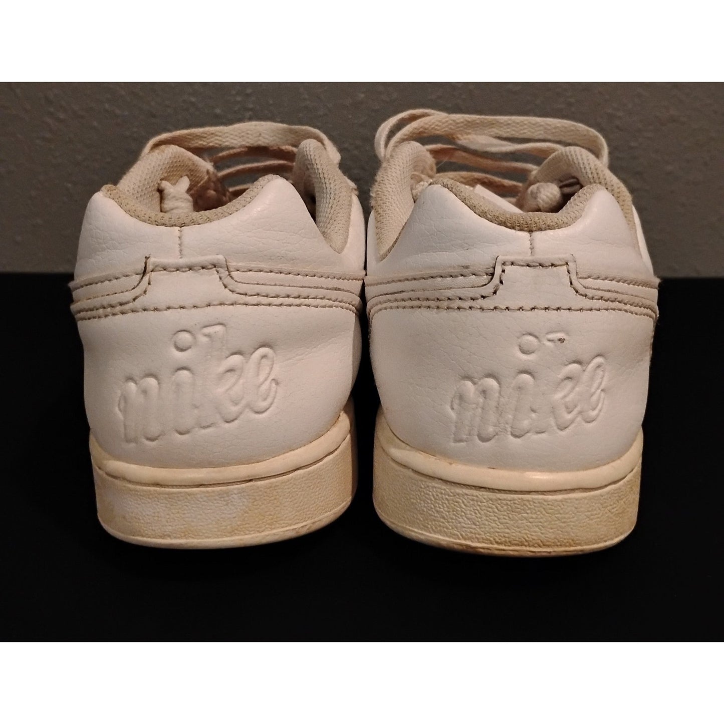 Nike Ebernon (8) AQ1779-100 White Leather Low Cut Sneakers