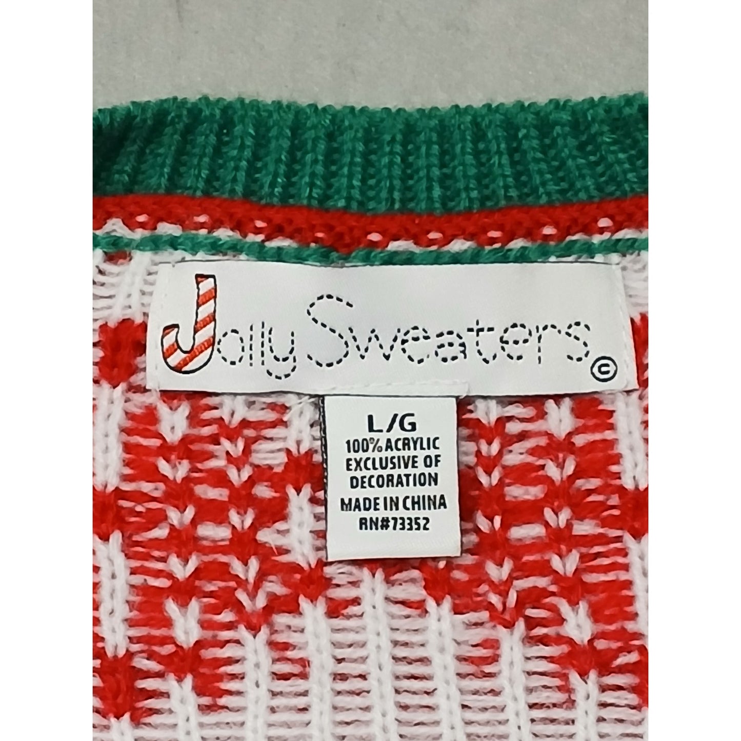 Jolly Sweaters (Large) Adults Funny Xmas Pullover Sweatshirt