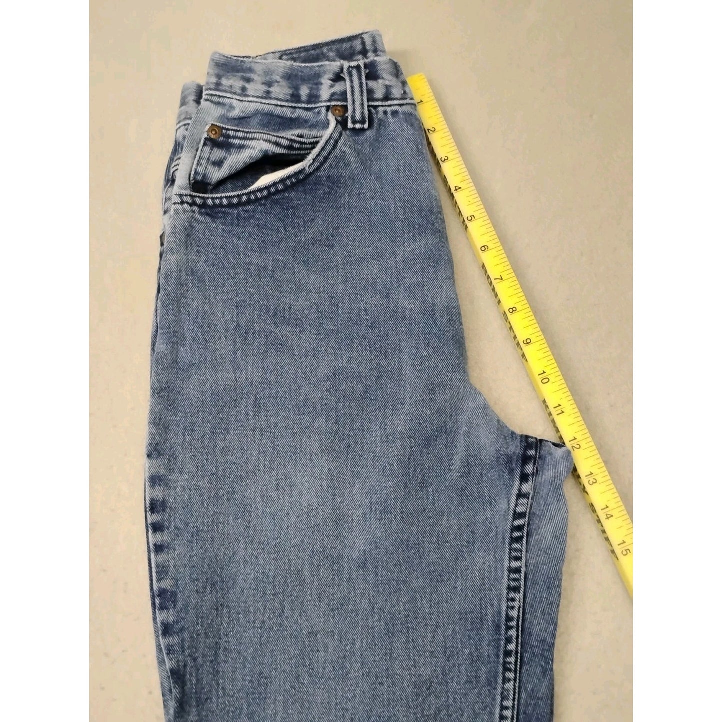 Saint Johns Bay (8) Womens Vintage Straight Blue Denim Jeans