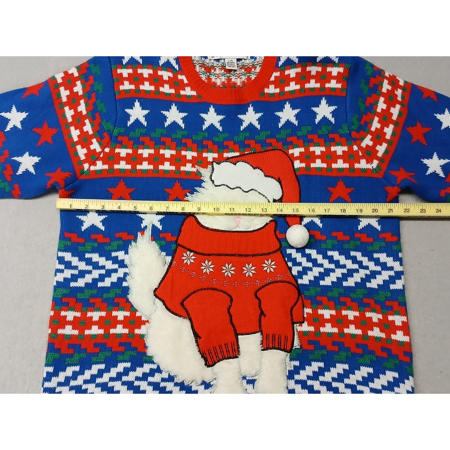 jolly sweaters (Large) Multicolor Crew Neck Knitted Ugly Sweater