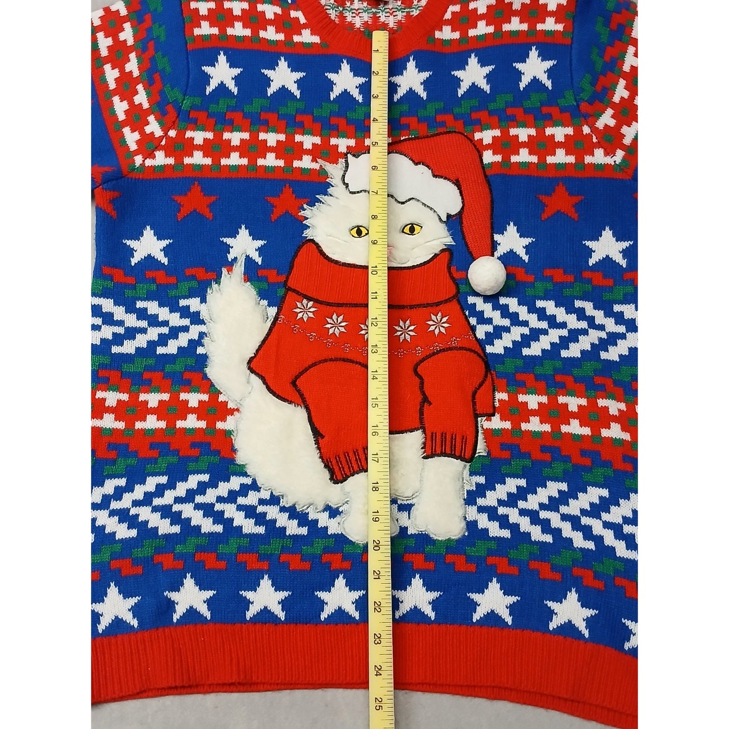 jolly sweaters (Large) Multicolor Crew Neck Knitted Ugly Sweater