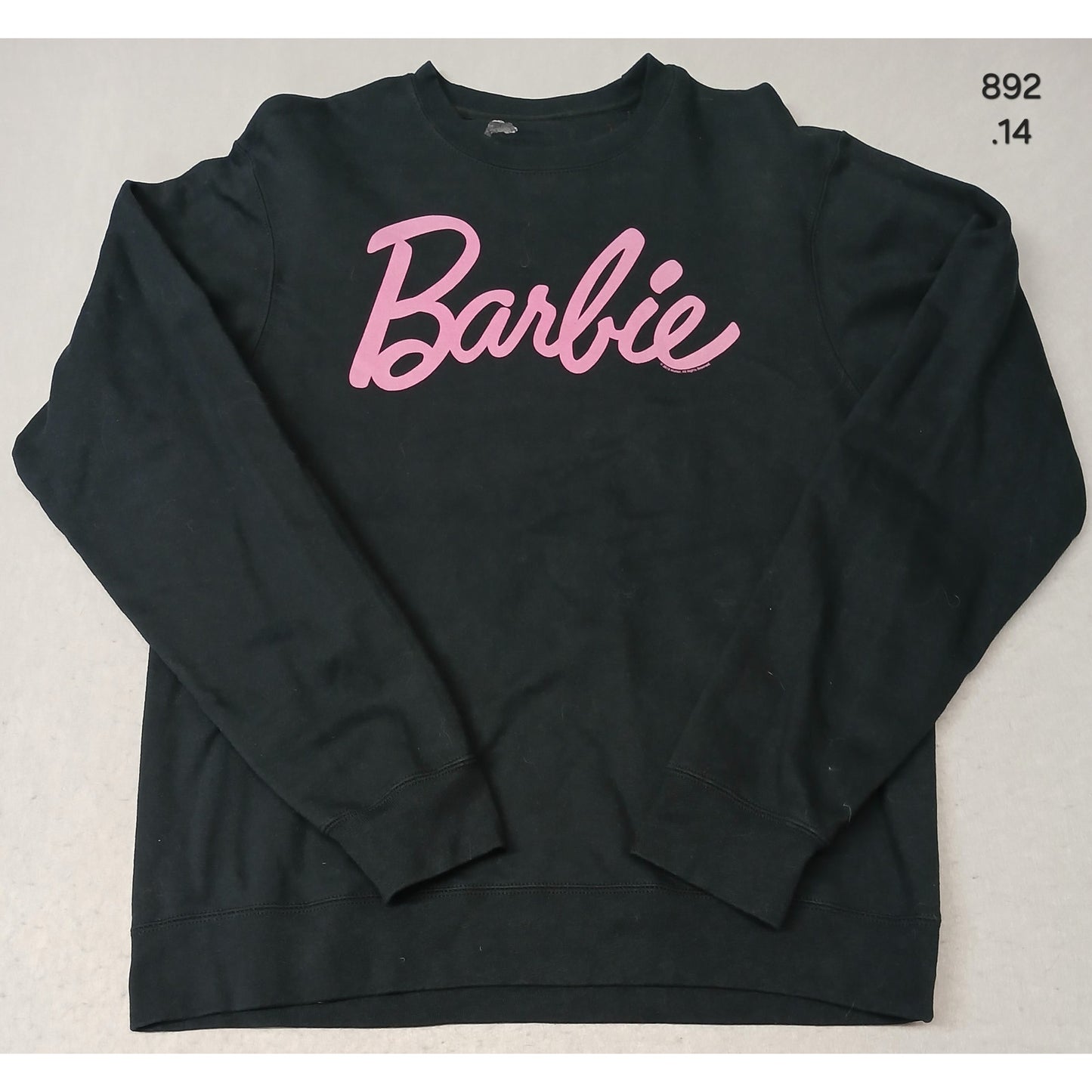 Mattel (No Size) Women's Black Crew Neck Pullover Sweatshirt