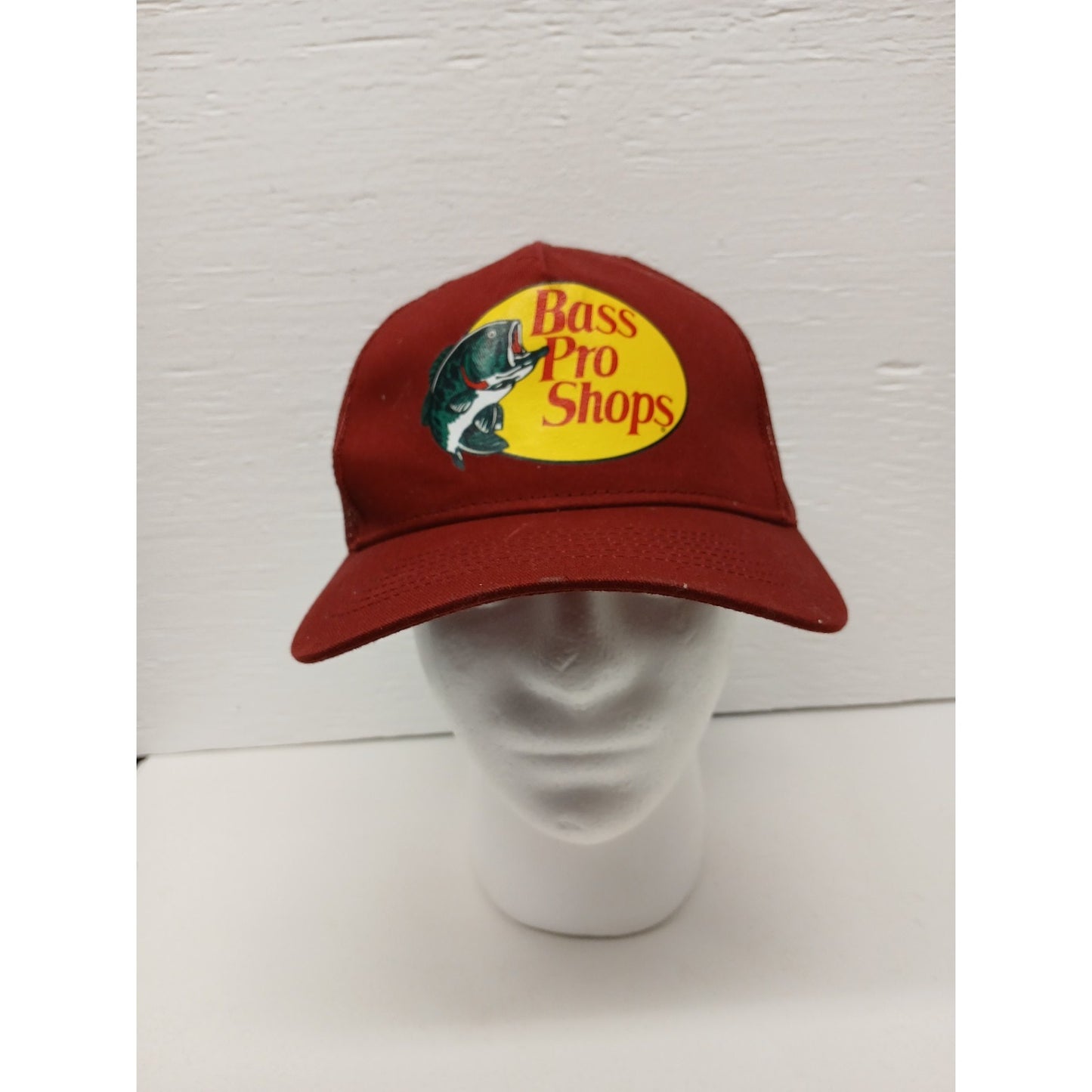 Bass Pro Shops (OSFM) Red Snapback Mesh Trucker Hat