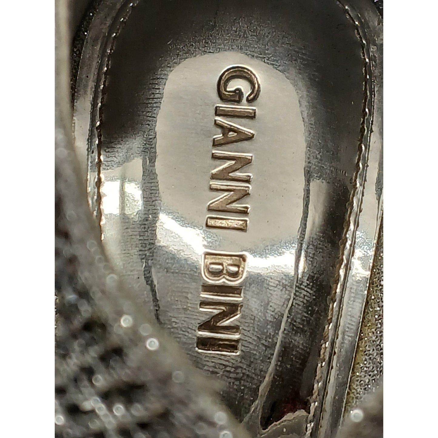 Gianni Bini (10M) Sharissah Silver Rhinestone Stiletto High Heels
