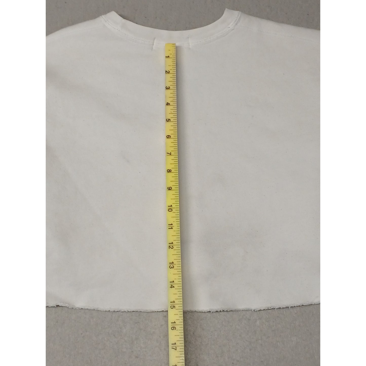 Polo Ralph Lauren (Medium) White Crop Crew Sweatshirt