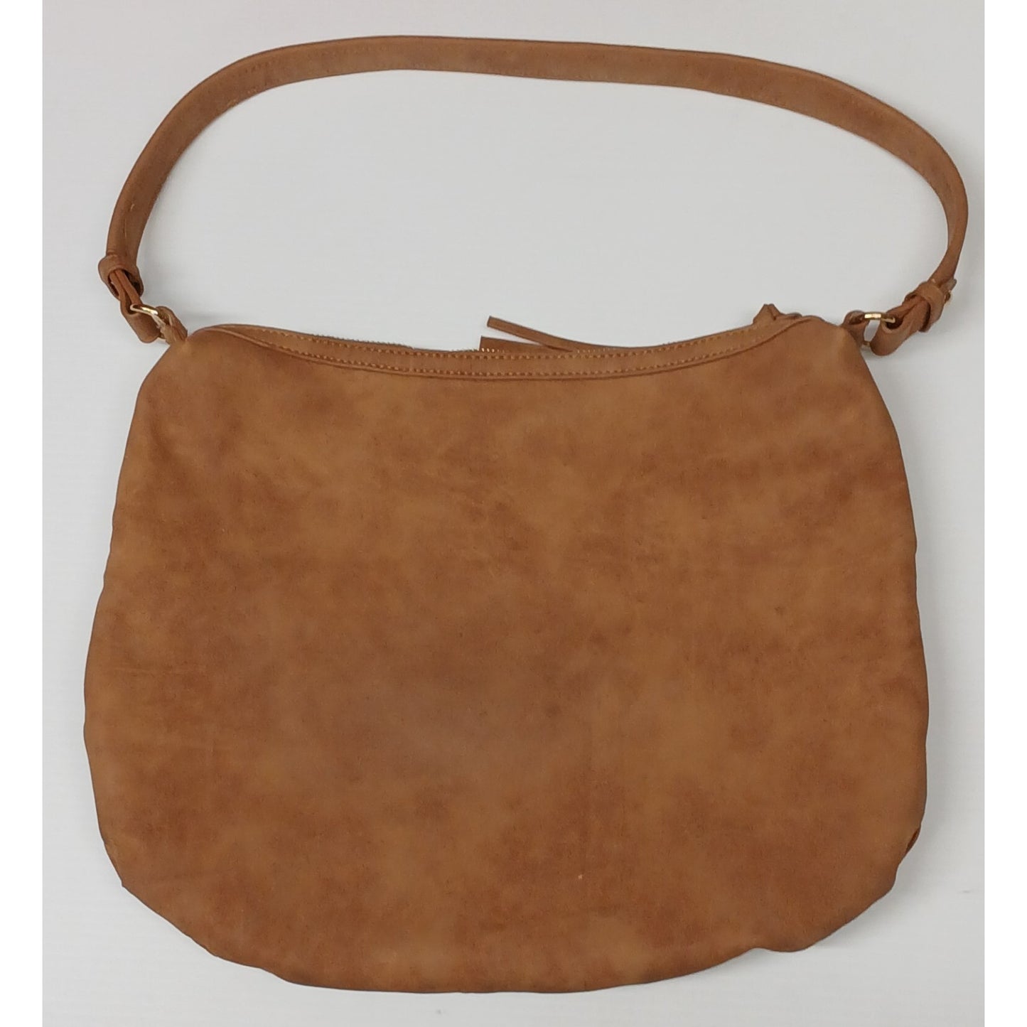 Cato Women's Faux Suede Basket Weave Gold Studs Shoulder Bag