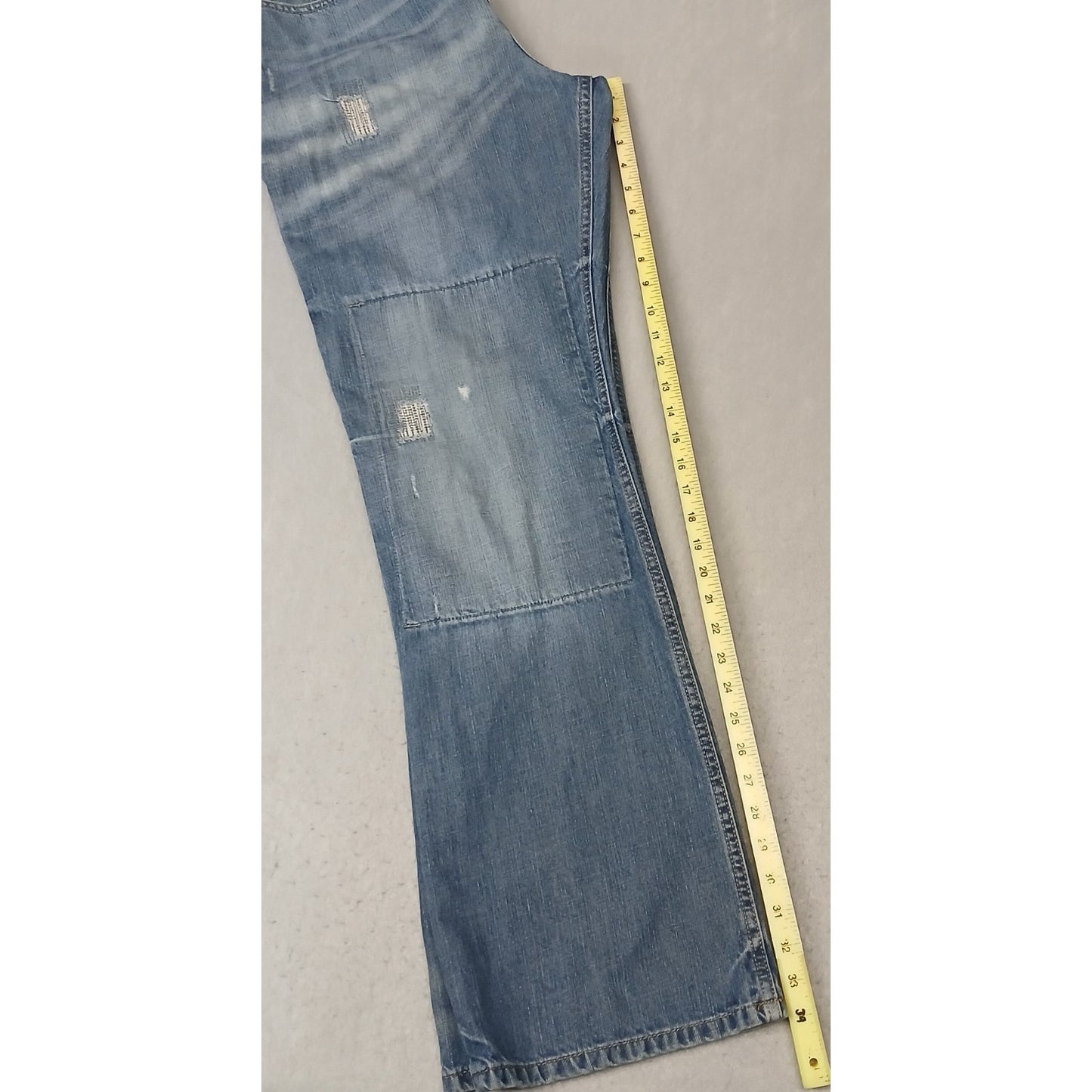 Southern Thread (36x34) Y2K Baggy Wide Blue Denim Jeans