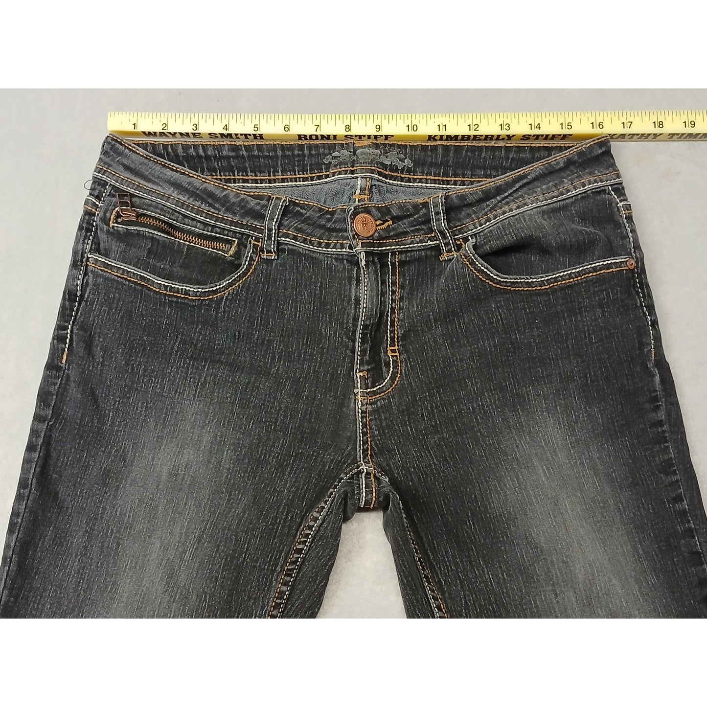 U.S. Polo Assn. (10) Straight Boot Cut Black Denim Jeans