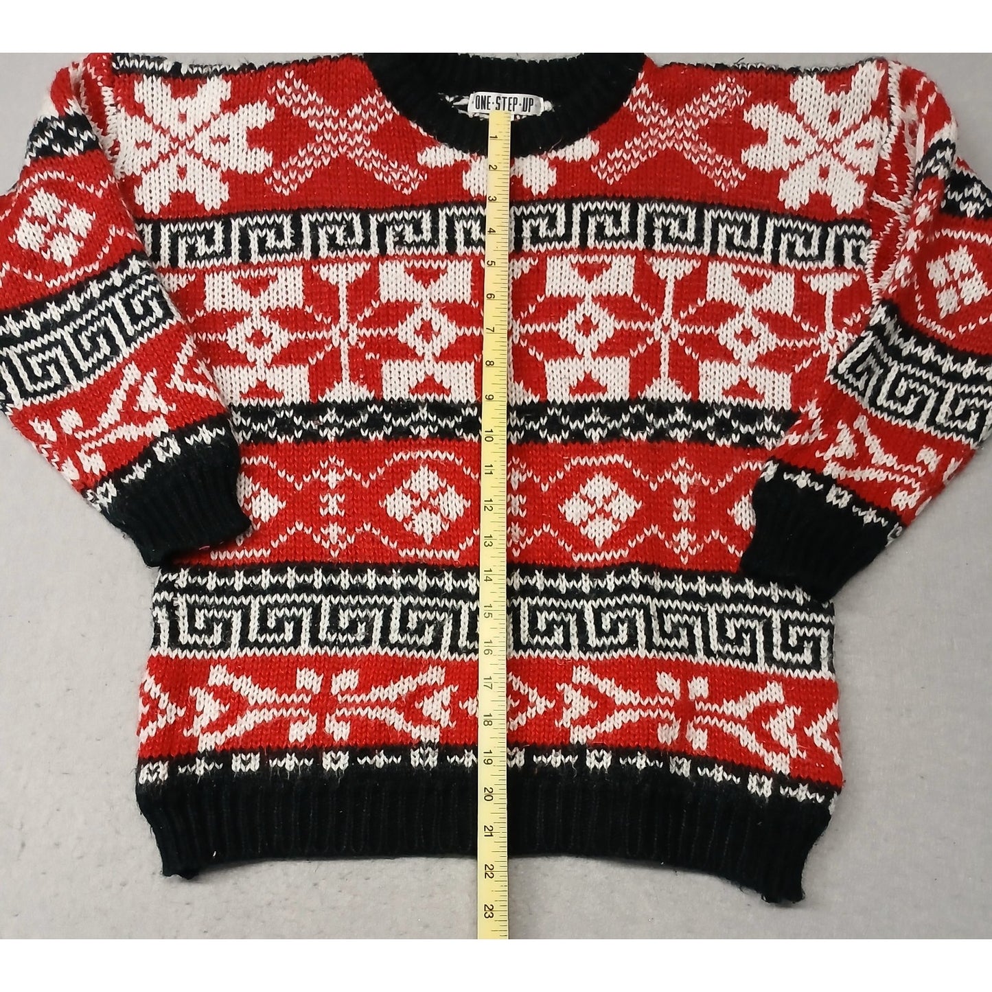 One Step Up (Medium) Unisex Multicolor Crew Neck Ugle Xmas Sweater
