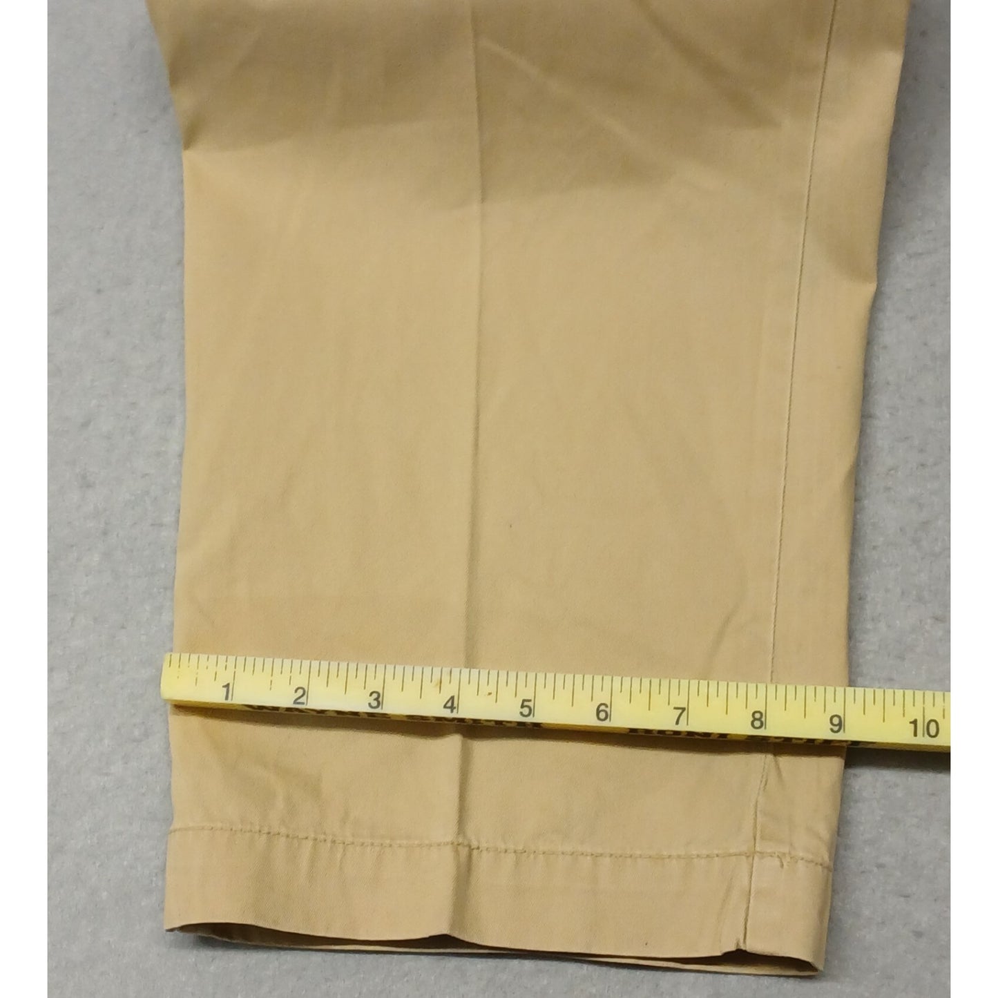 Roundtree & Yorke (38x34) Mens Gold Straight Fit Khaki Pants