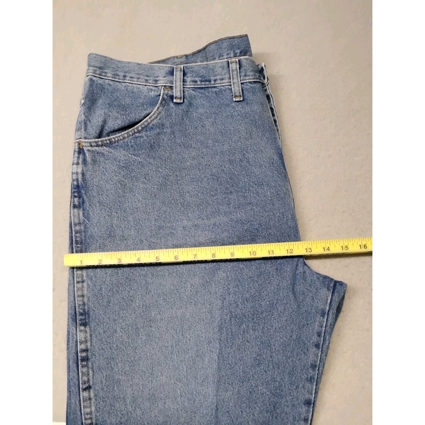 Ruslter (44x30) Men's Straight Blue Denim Jeans