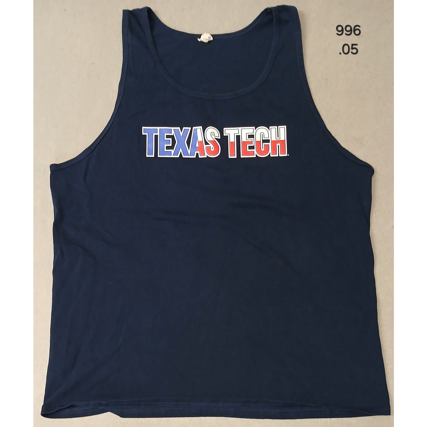 Hanes (XL) Men's Blue Texas Tech Cotton Summer Tank Top