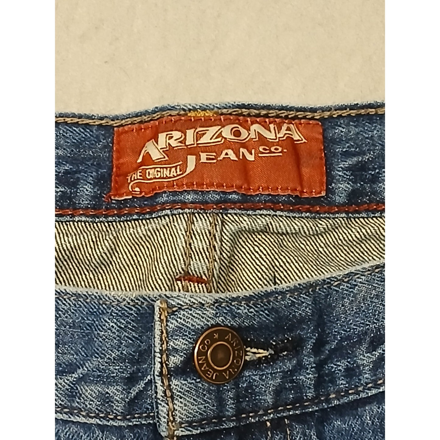 Arizona (38x32) Men's Straight Relaxed Blue Denim Jeans