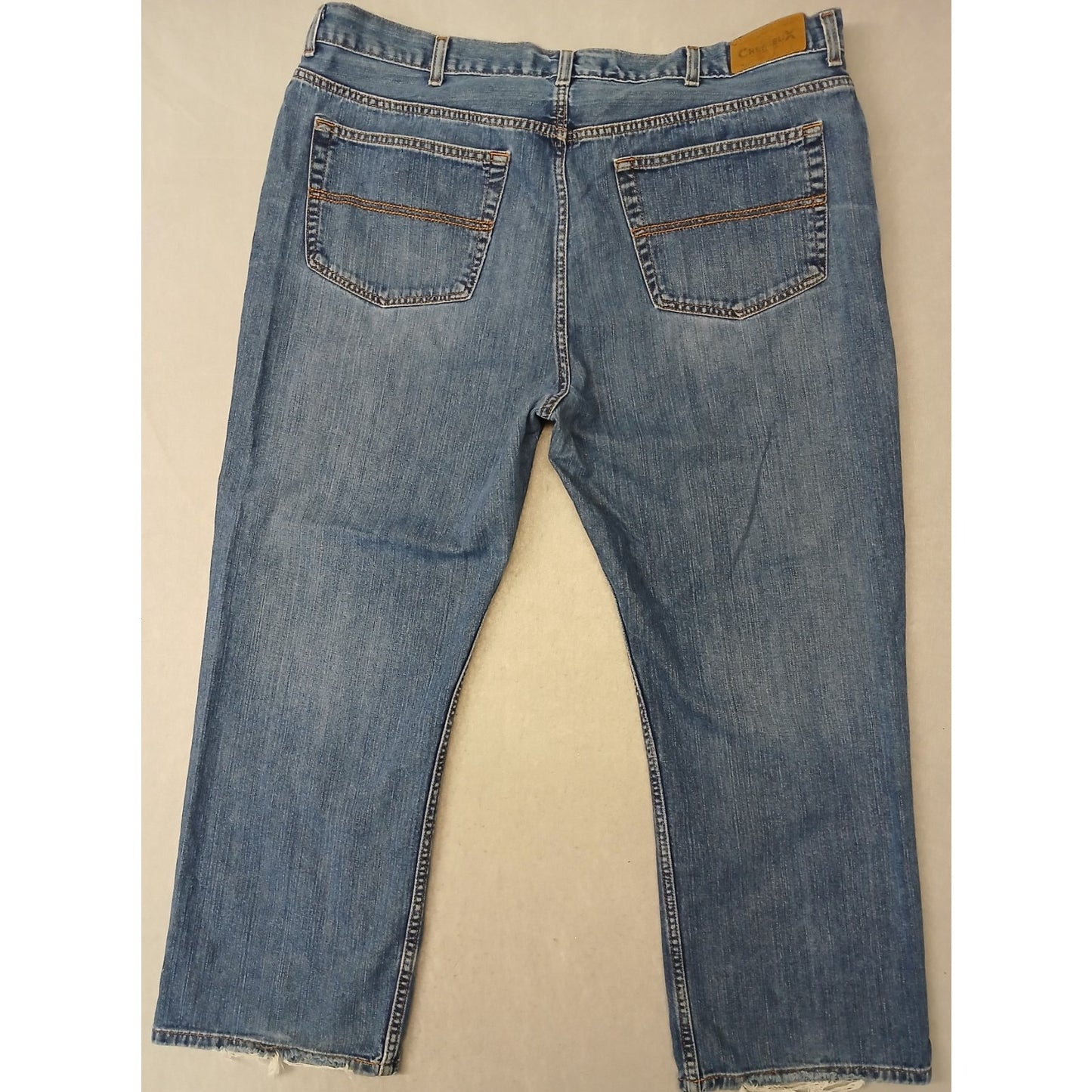 Cremieux (42x28) Men's Relaxed Straight Fit Blue Denim Jeans
