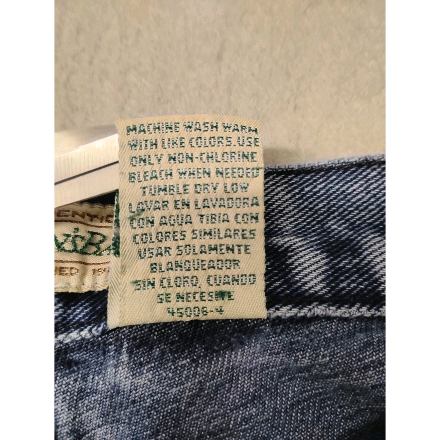 Saint Johns Bay (8) Womens Vintage Straight Blue Denim Jeans
