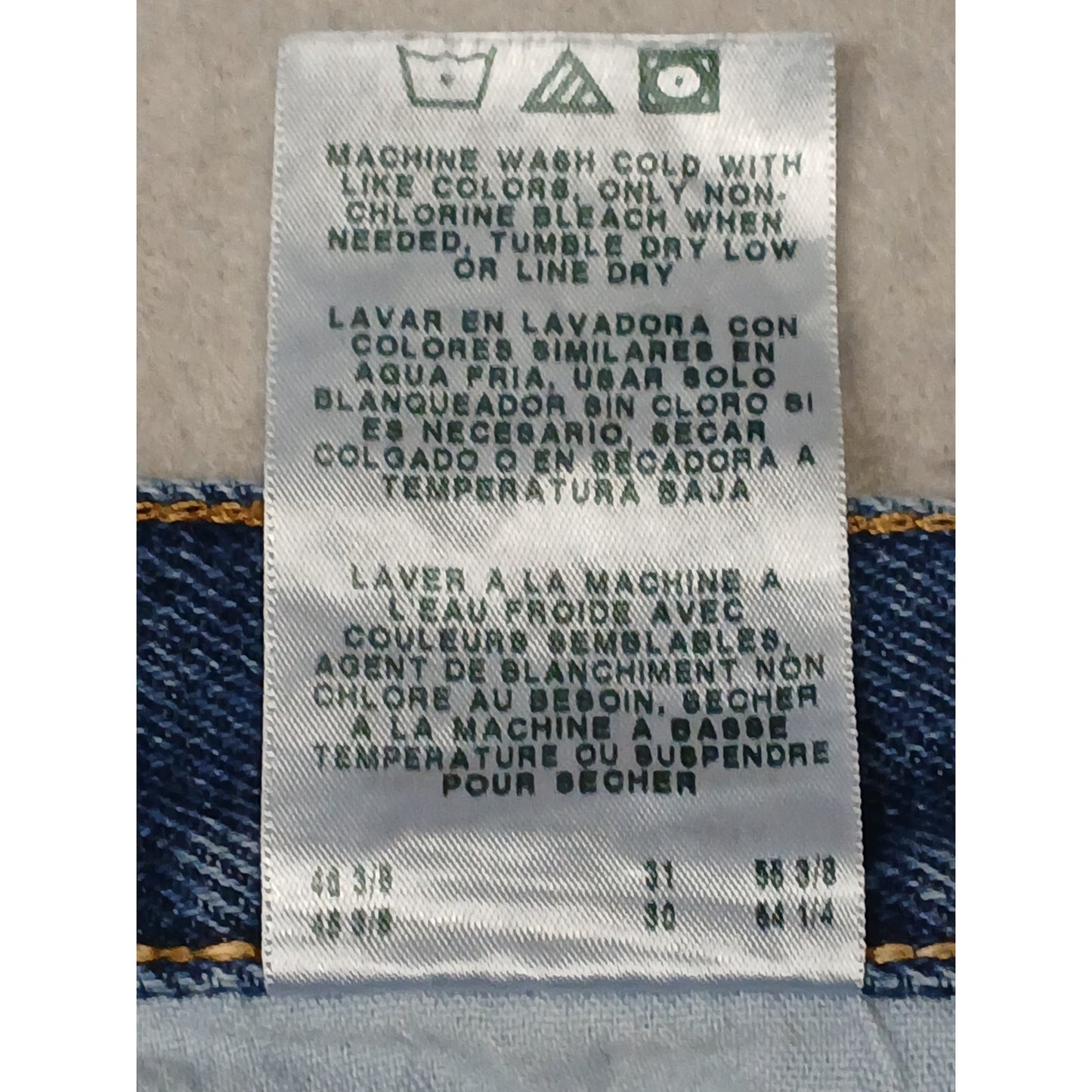 Magellan (44x30) Men's Straight Leg Blue Denim Jeans