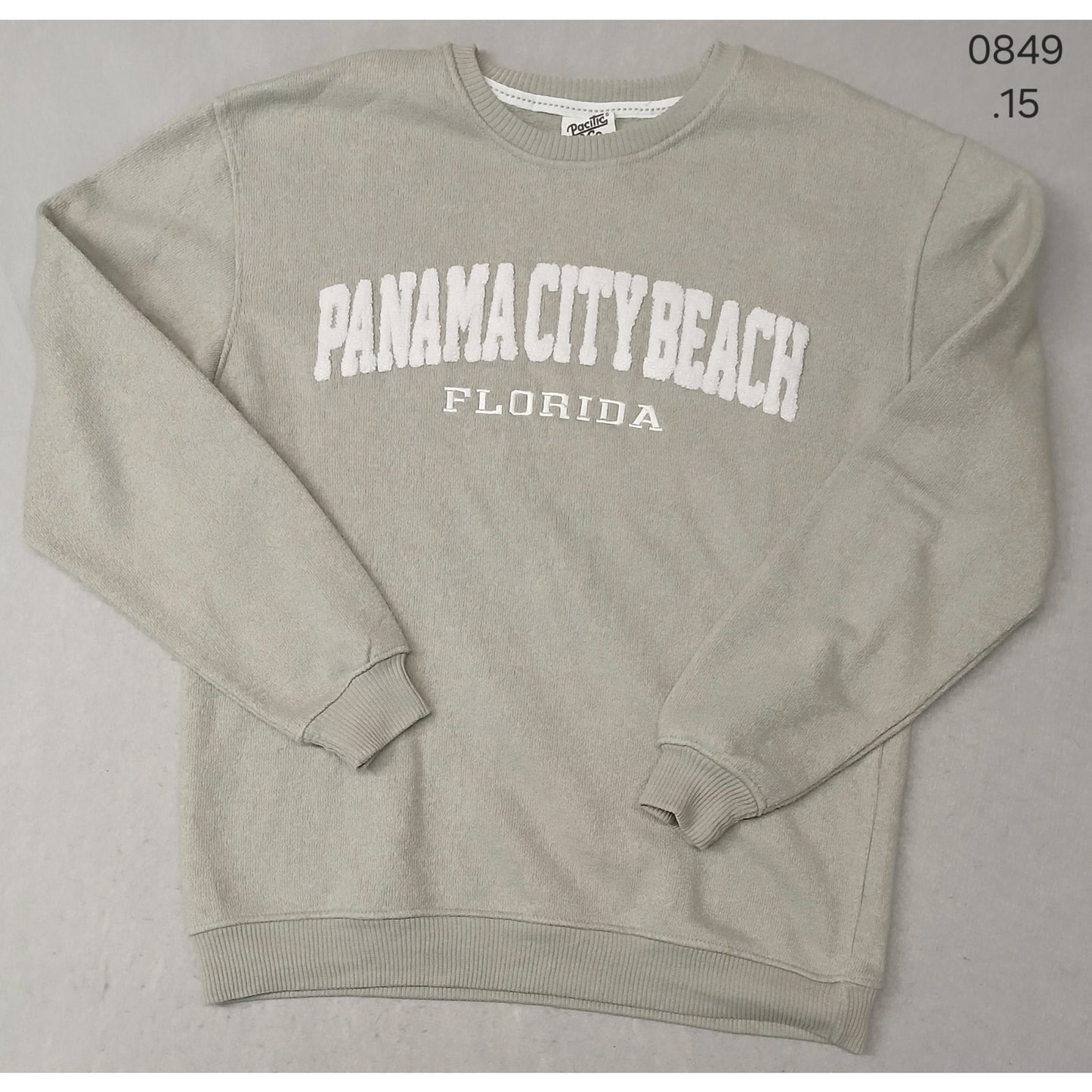 Pacific & Co. (Medium) Unisex Sage Gray Crew Neck Soft Sweatshirt